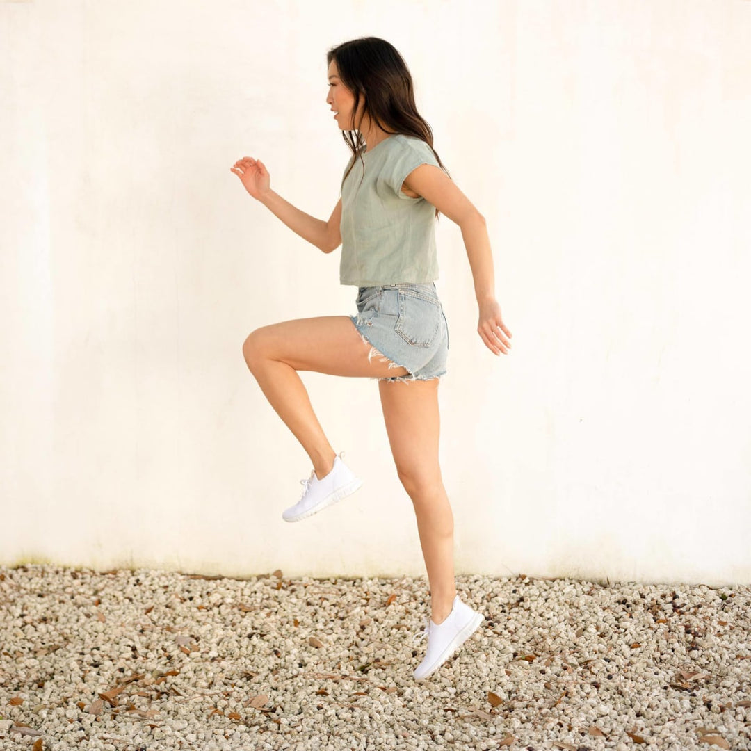 Women's Athleisure Eco Knit Sneaker - White