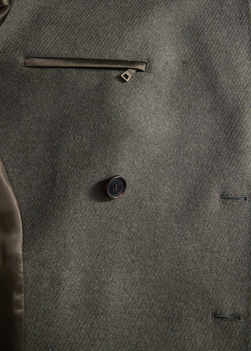 Belted Structured Coat - Olive