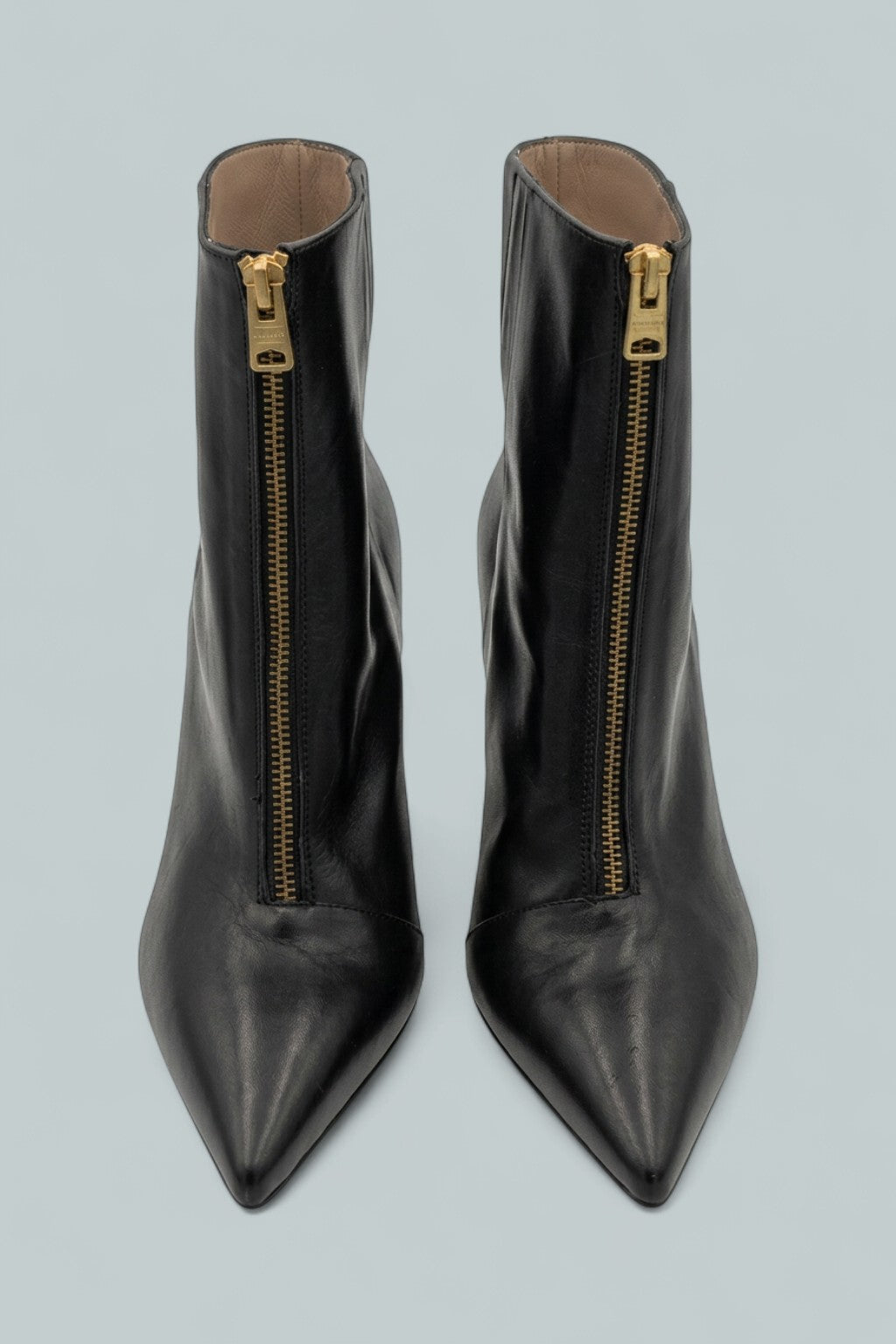 Natasha Leather Ankle Boots - Black/Warm