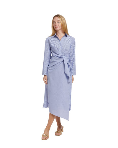 Samantha Dress - Blue Stripe