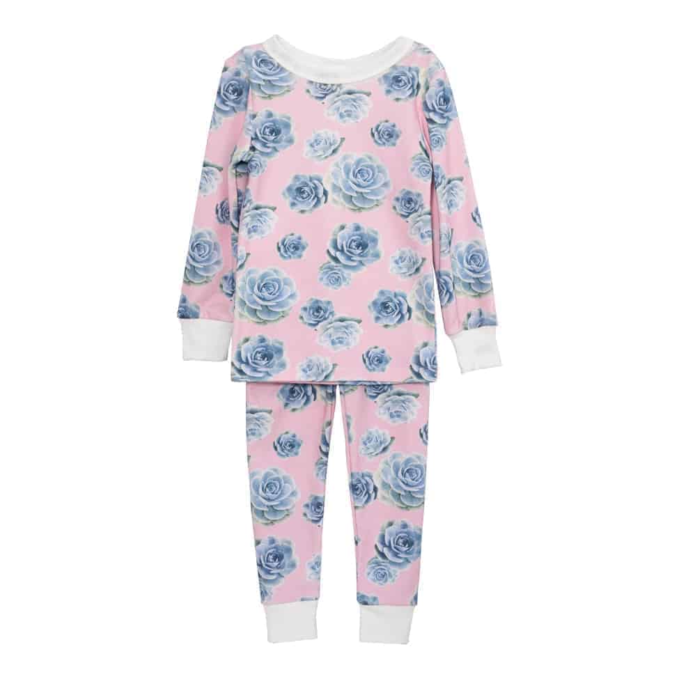 Long John Pajama Set - Succulents