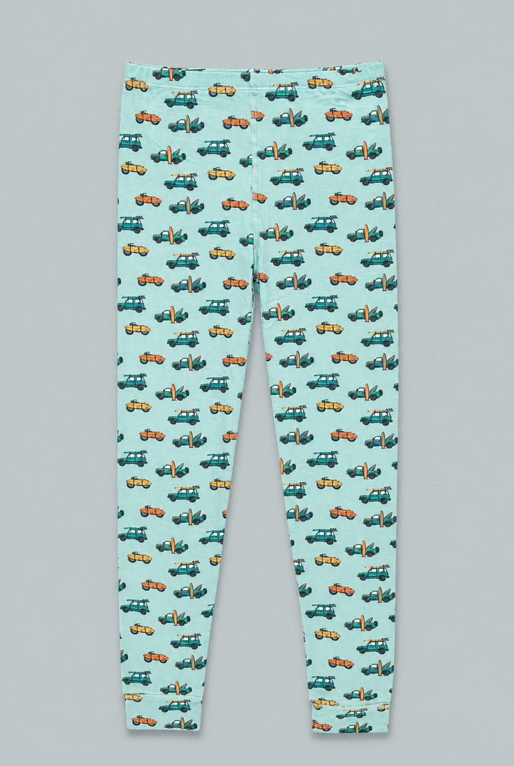 Surfing Beach Big Kid Pajama - Check The Surf