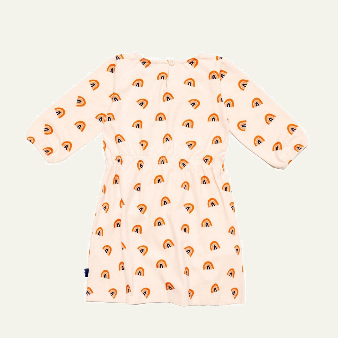 Rainbow Kid Dress - Soft Pink/multi