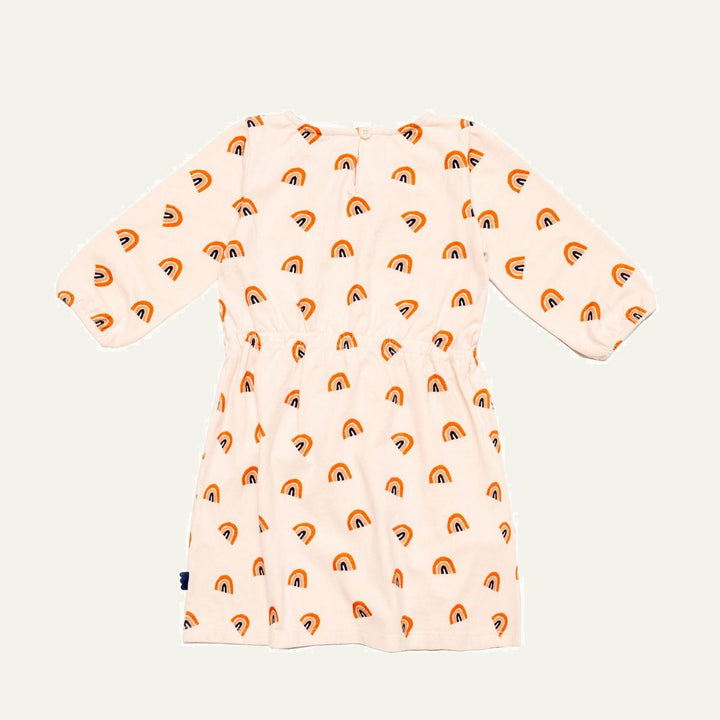 Rainbow Kid Dress - Soft Pink/multi
