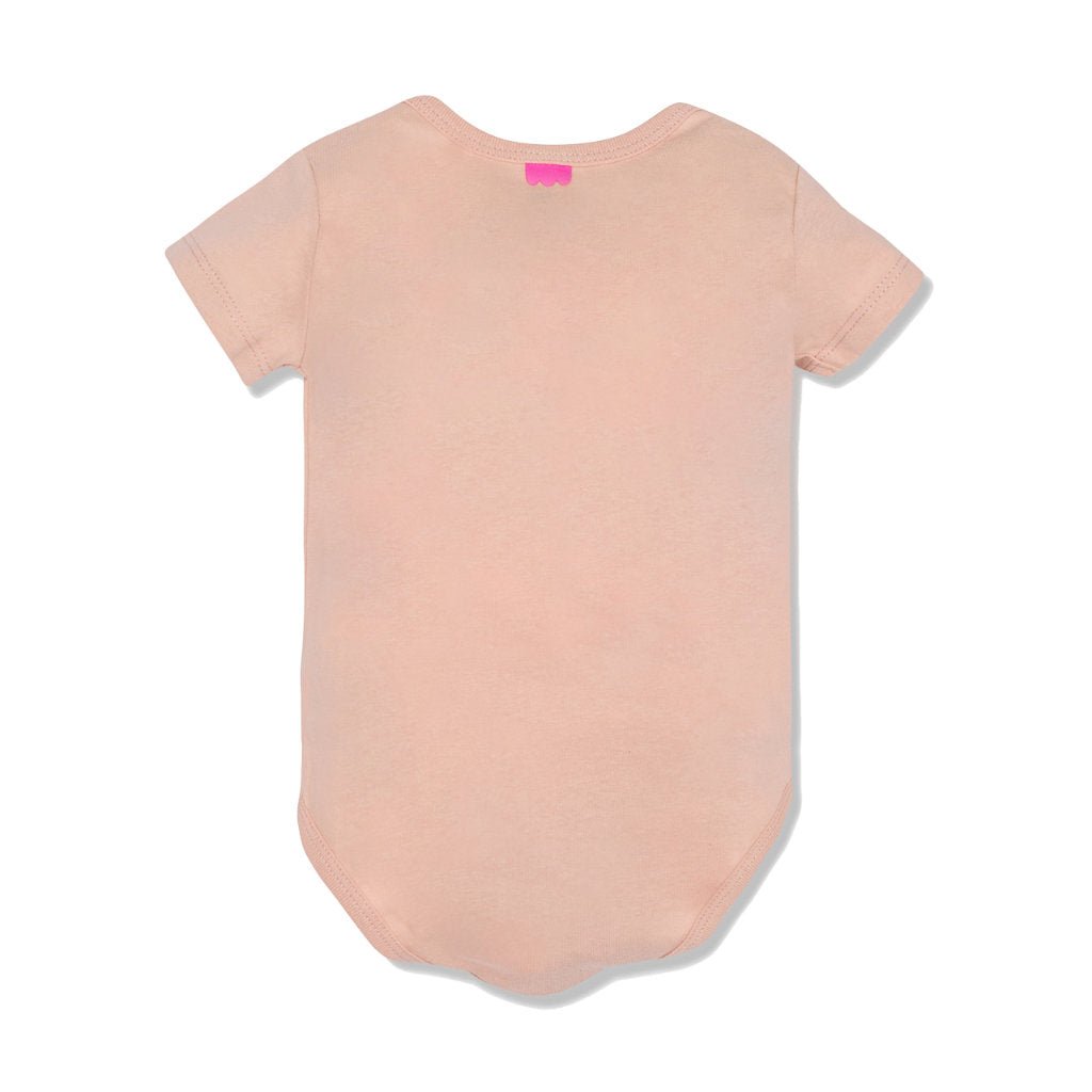 Cherry Baby Bodysuit - Chalk Pink