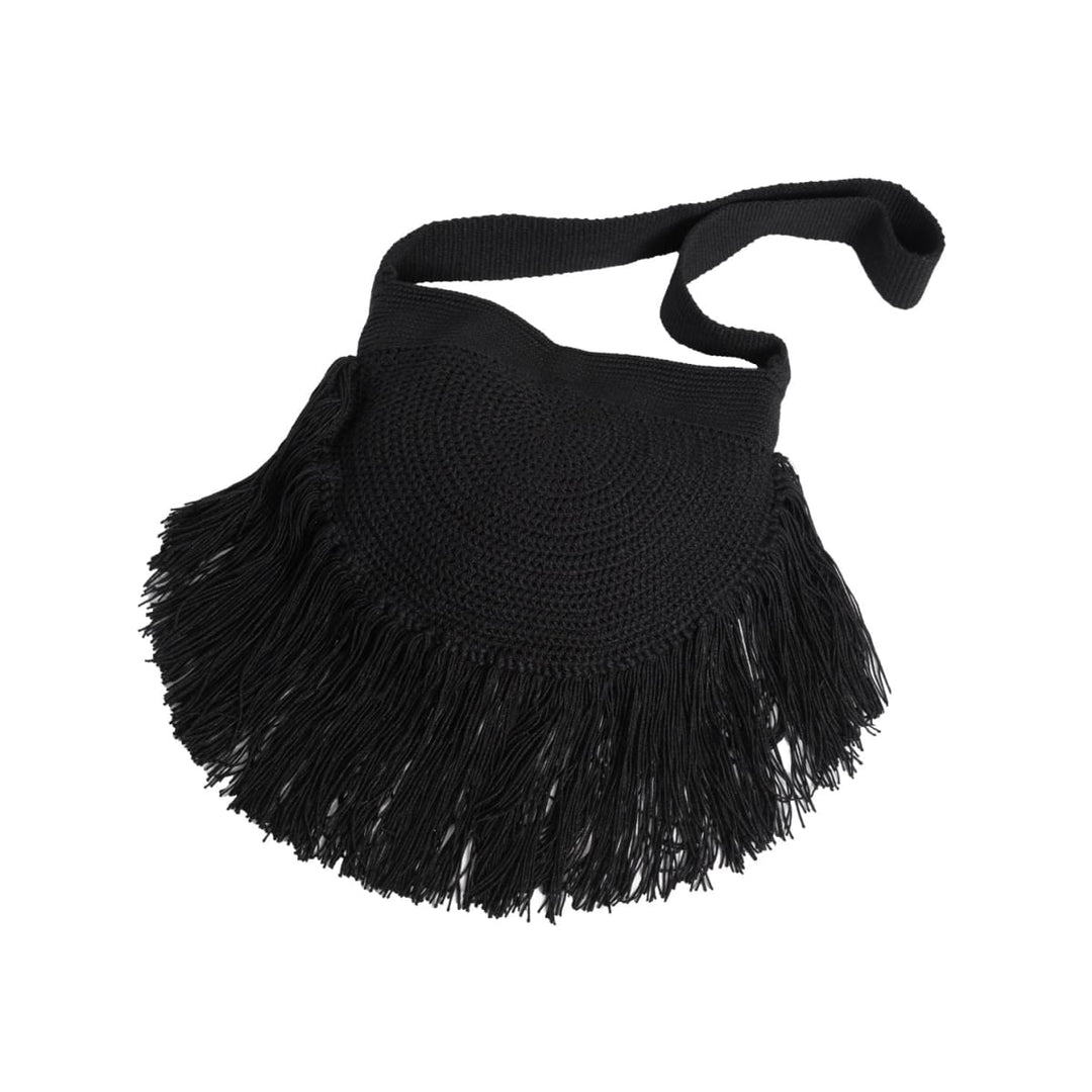 Fringe Boho Bag - Black
