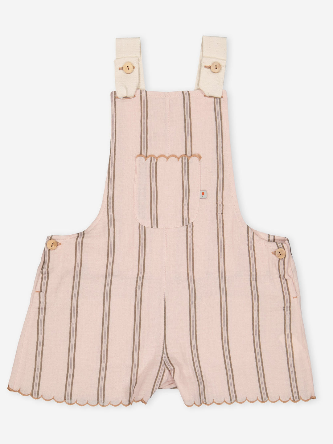 Josette Striped Overall - Powder