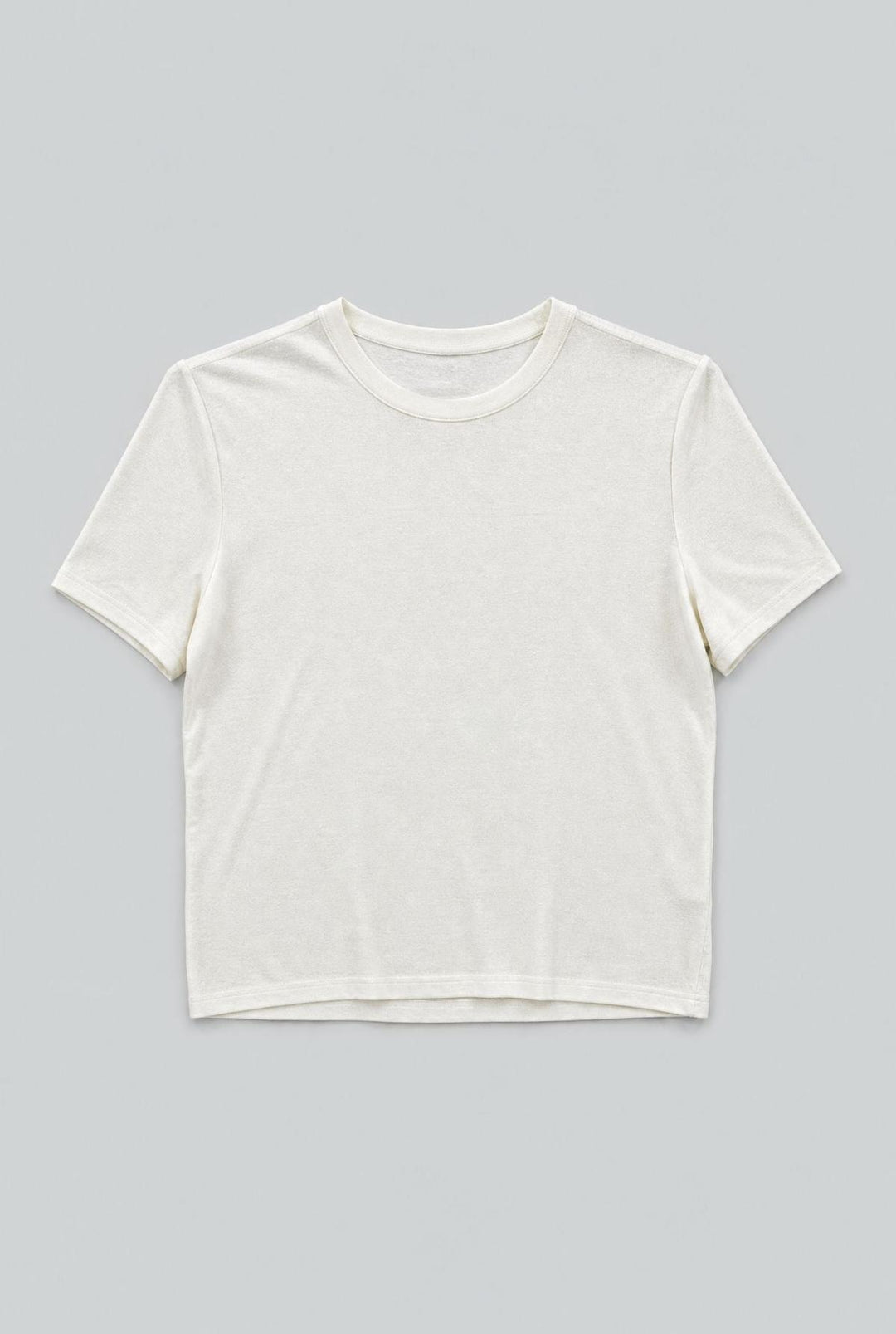 Crew Neck Donegal Tee - White