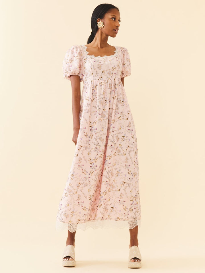 Bridgerton Maxi Dress - Blush Crush