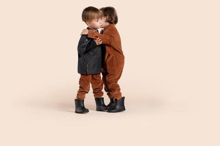 Kids Corduroy Mechanic Jumpsuit - Rust