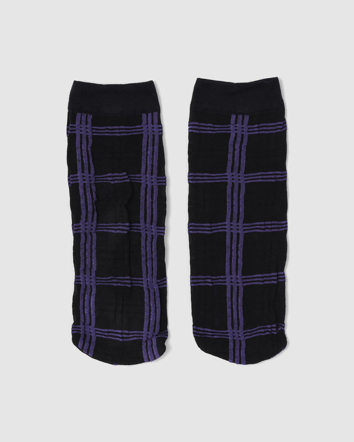 Rodebjer Colab Check Socks - Black