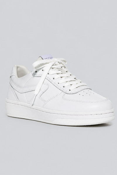 Retro Court Leather Sneaker - White