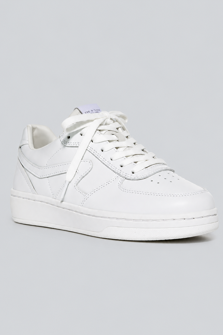 Retro Court Leather Sneaker - White