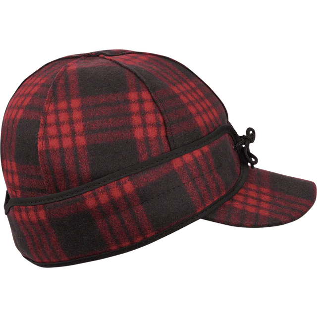 Millie Cap - Black/Red Tartan