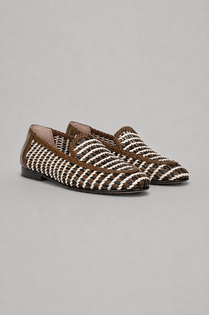 Women's Prilla Woven Flats - Brown Mutli