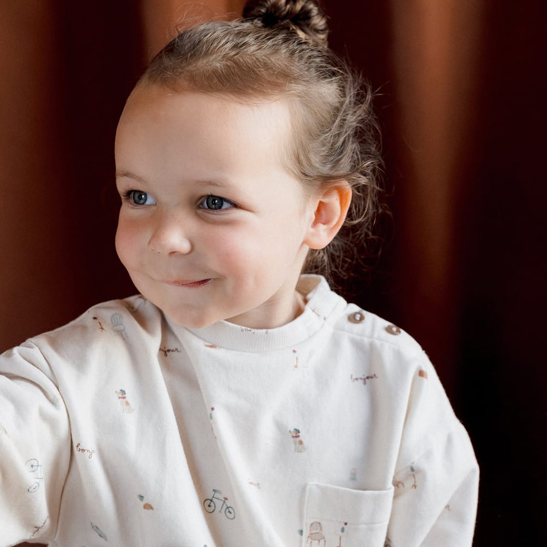 Organic Cotton Italian Fleece Sweatshirt - Paris