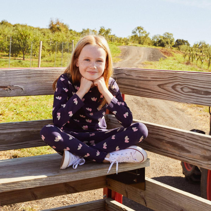 Hearts Kid T-shirt - Blue Ribbon Hearts