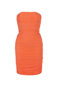 Strapless Long Dress - Salmon