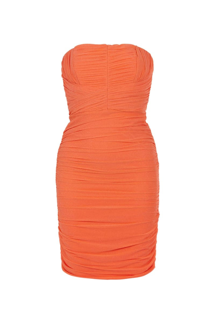 Strapless Long Dress - Salmon