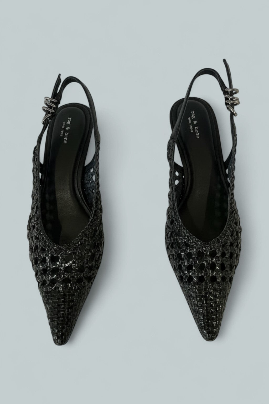 Women's Brynn Slingback Pumps - Black Woven