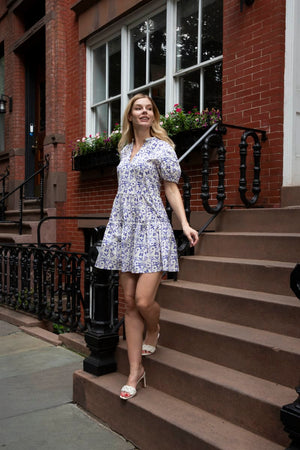 Everly Dress - Indigo Botanica