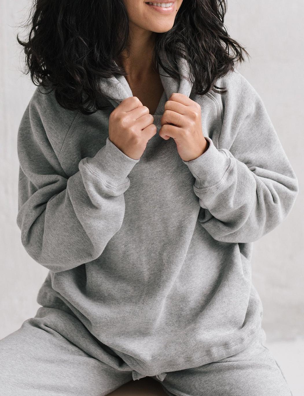 The Women's Relaxed Hoodie - Heather Grey