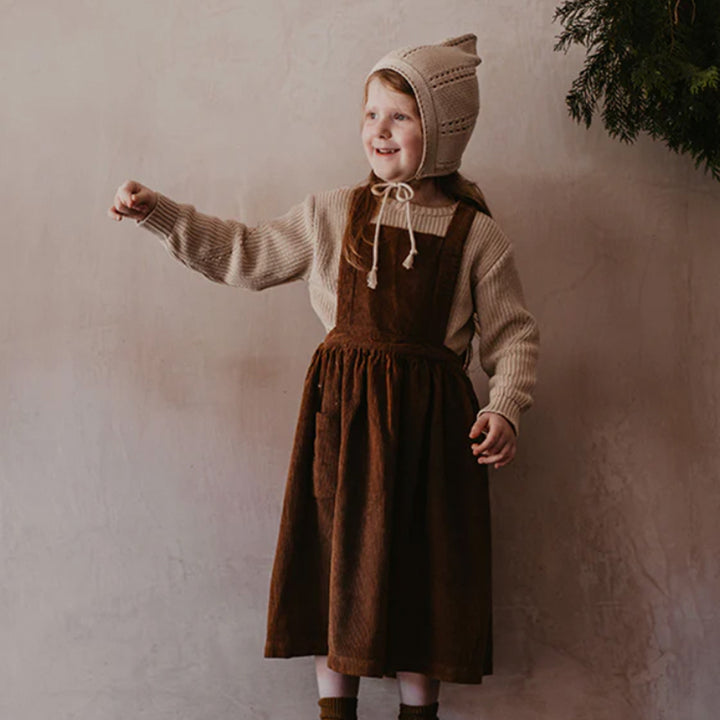 The Corduroy Pinafore - Rust