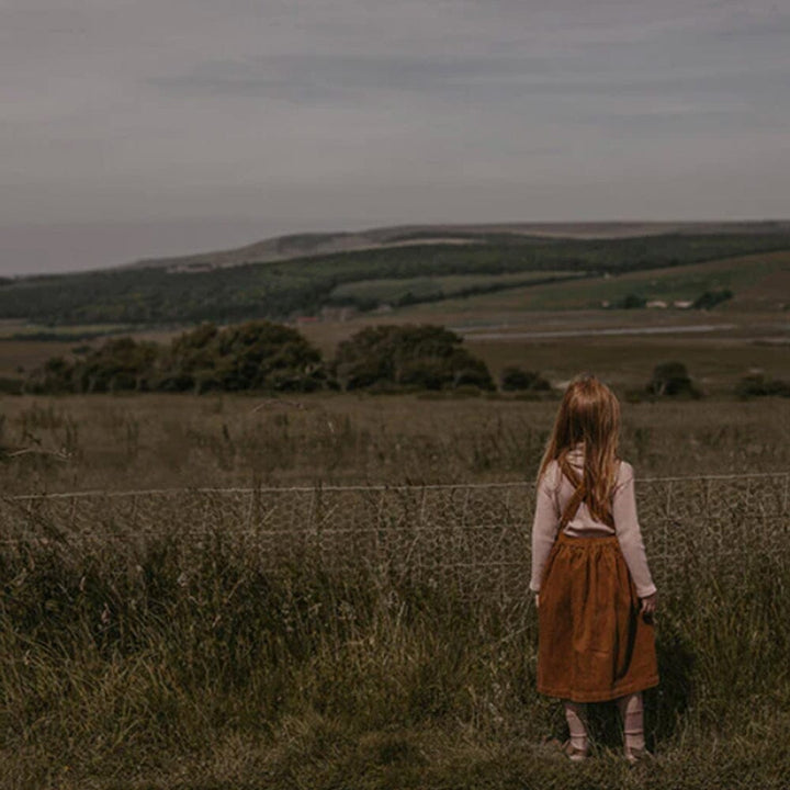 The Corduroy Pinafore - Rust Dresses + Skirts The Simple Folk 