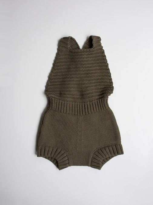 The Knit Romper - Olive