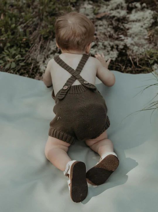 The Knit Romper - Olive Rompers The Simple Folk 