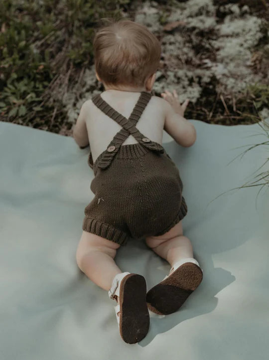 The Knit Romper - Olive