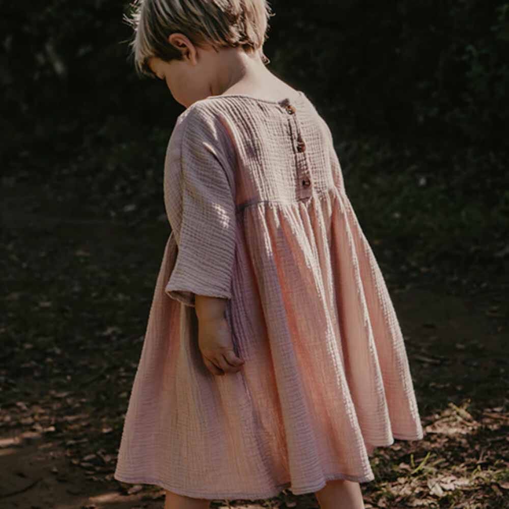 The Muslin Dress - Antique Rose Dresses The Simple Folk 