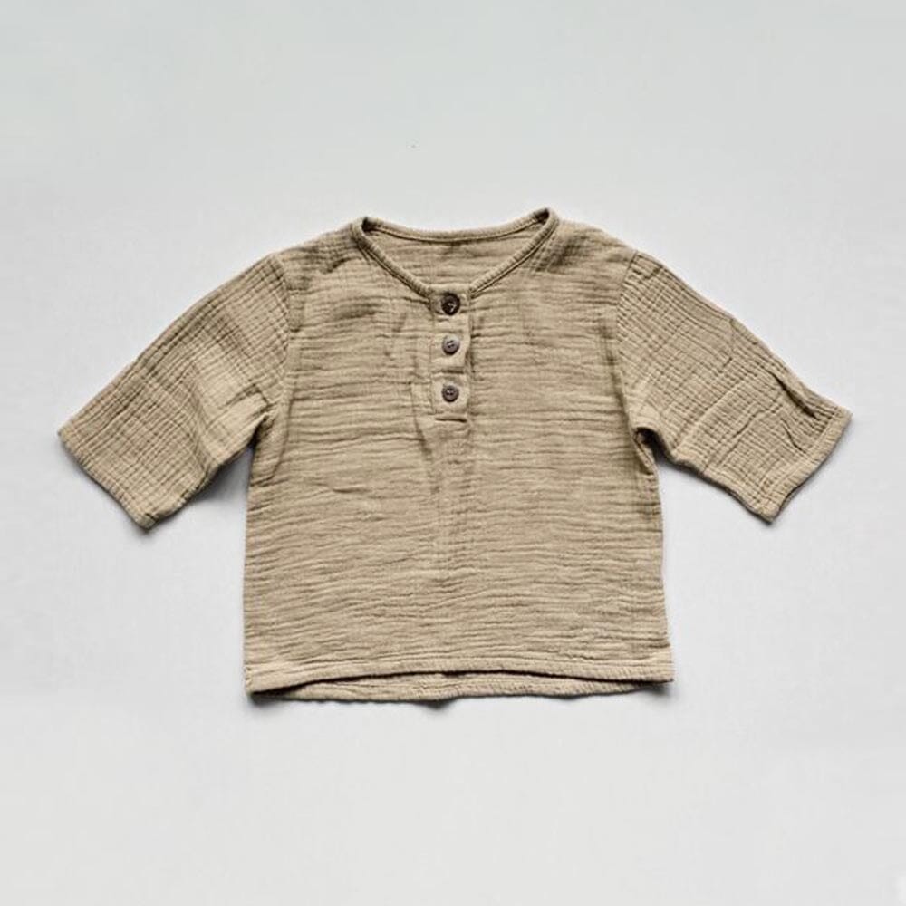 The Muslin Henley - Sand Henleys The Simple Folk 