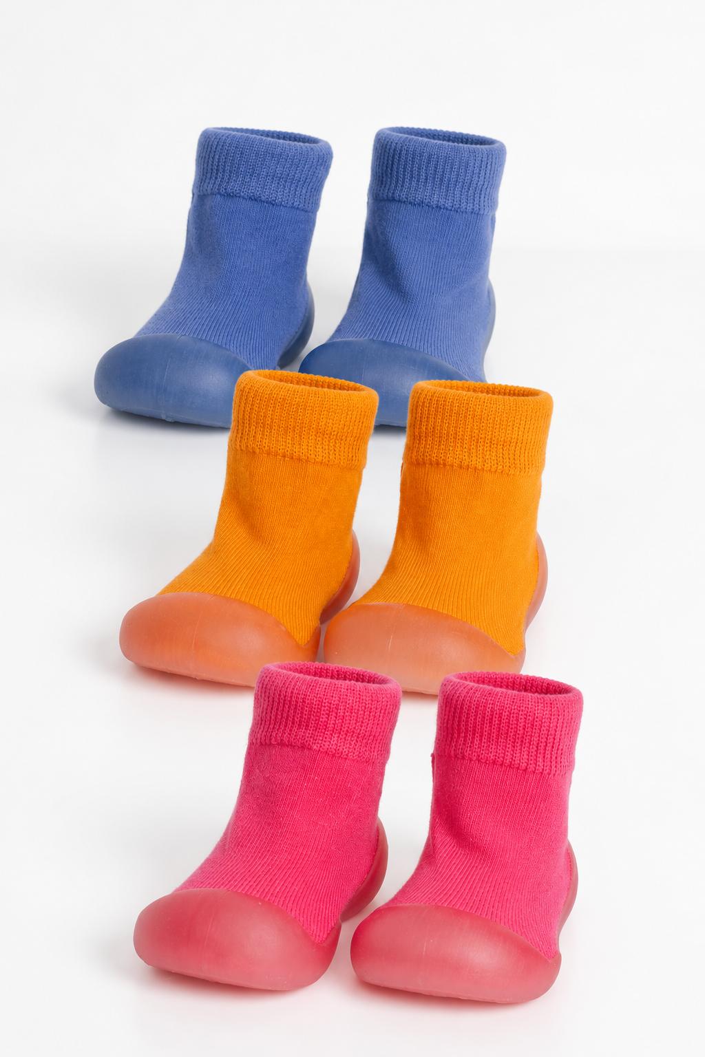 Romp Stomp SlipKix 3-Pack - Sunset Brights
