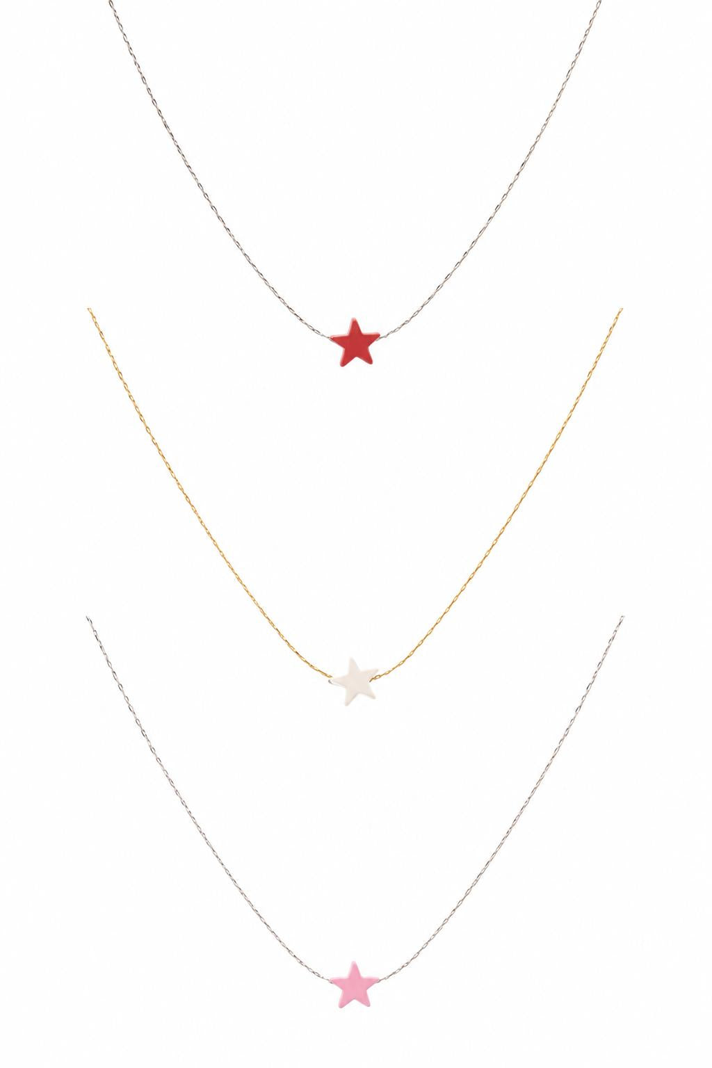 Stella Pendant Necklace 3-Pack - Sterling Silver