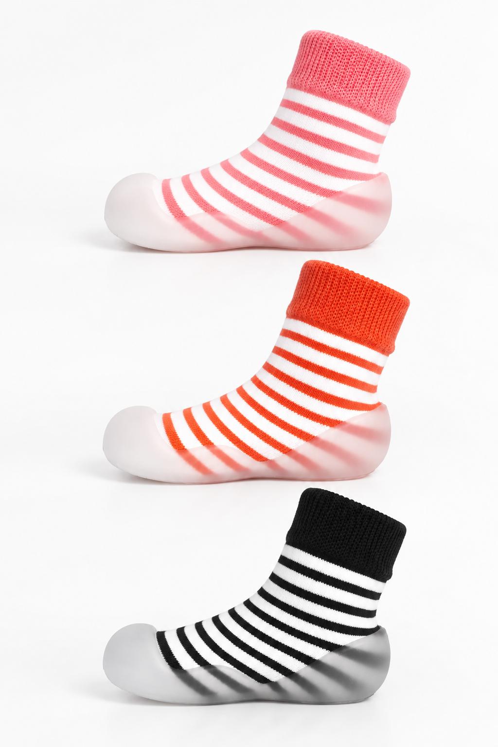 Romp Stomp SlipKix 3-Pack - Stripes