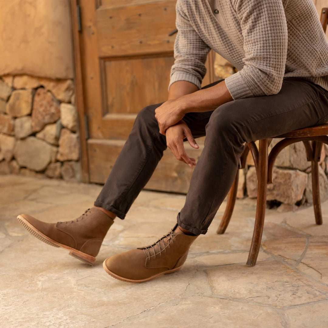 Everyday Lace-Up Boot - Tobacco