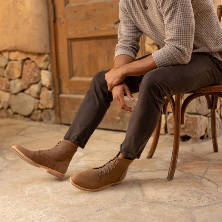 Everyday Lace-Up Boot - Tobacco