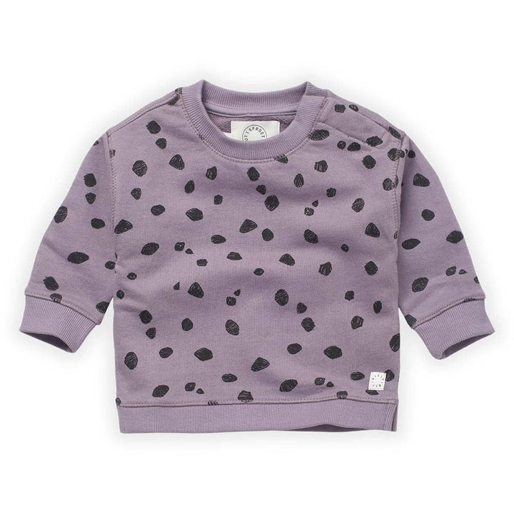 Animal Print Sweatshirt - Ice Purple