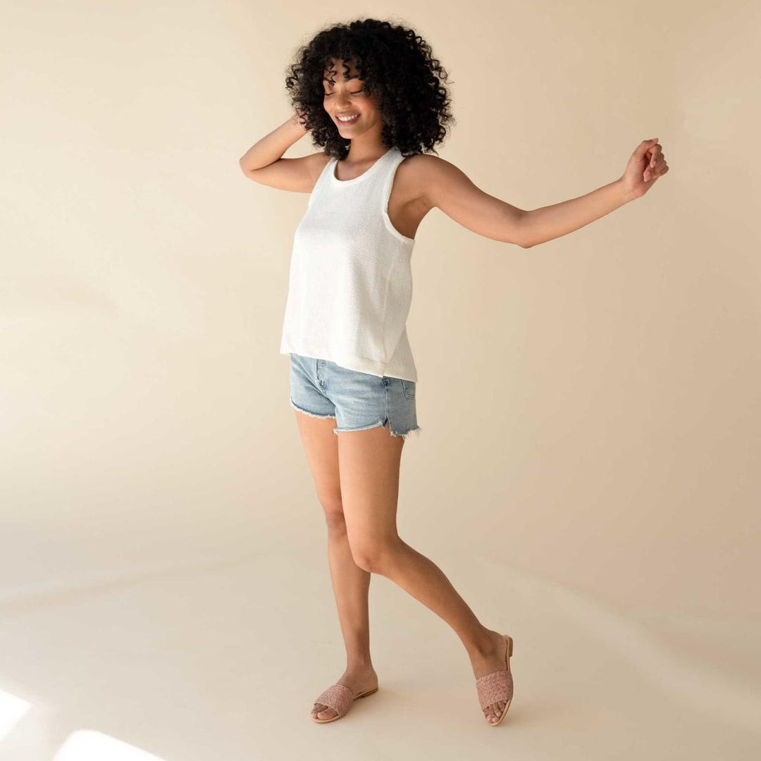 Isla Woven Slide Sandal Woven - Desert Rose