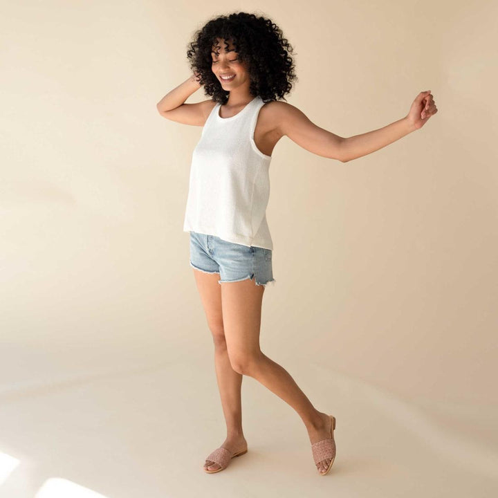 Isla Woven Slide Sandal Woven - Desert Rose