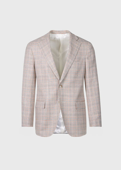 Plaid Summer Jacket - Tan/Sage