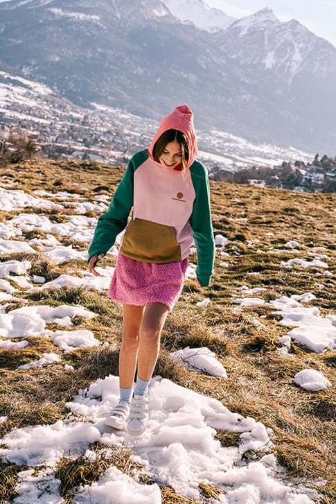 Jupe Gina Plush - Super Pink