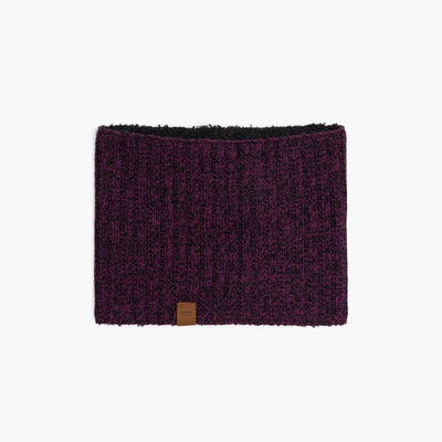 Tweed Neck Warmer - Melange Berry & Black