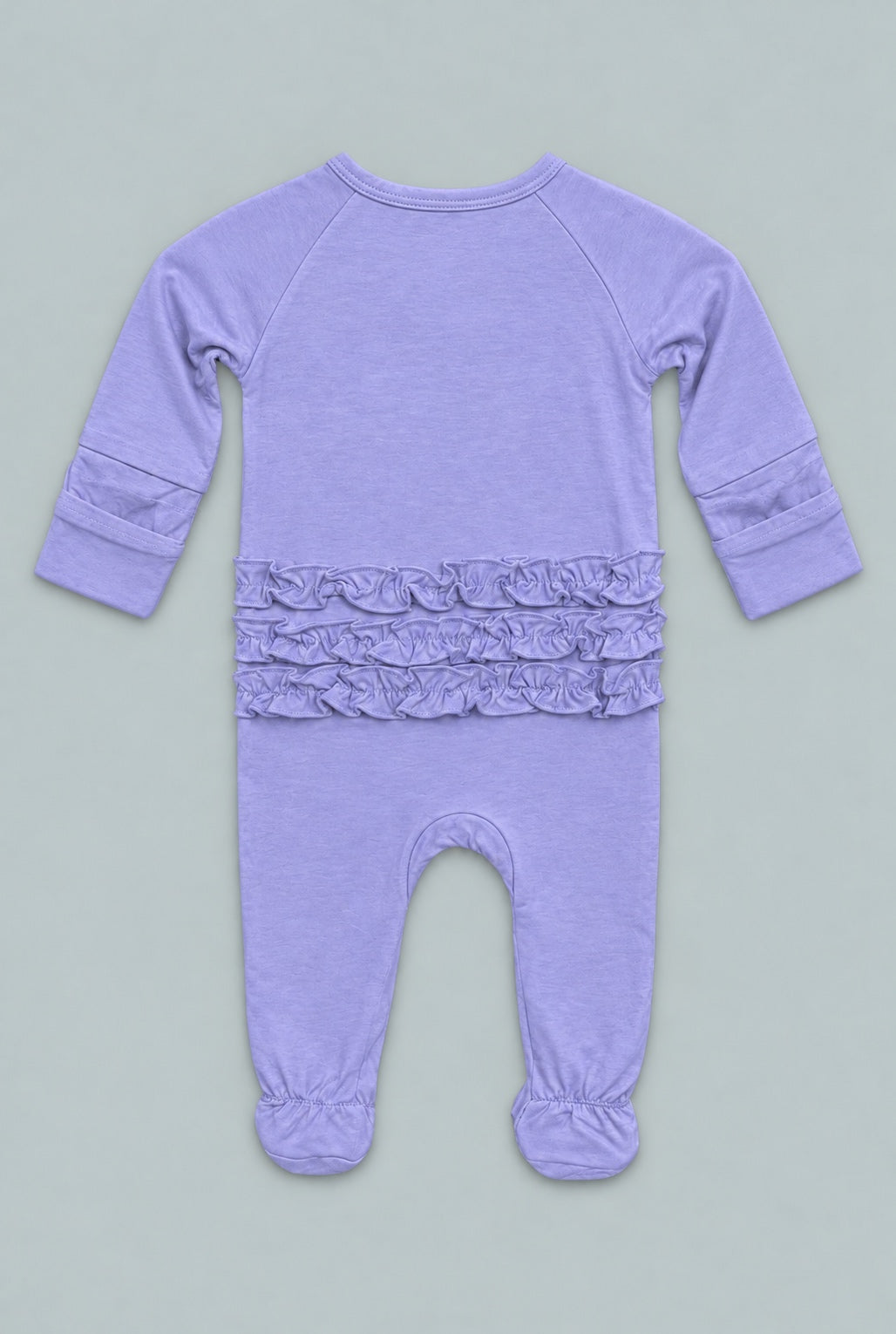 Ruffle Footie - Lilac