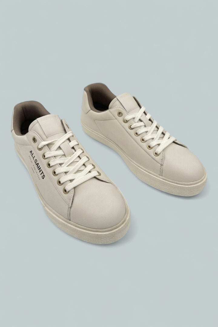 Men's Underground Leather Low Top Sneakers - Triple White