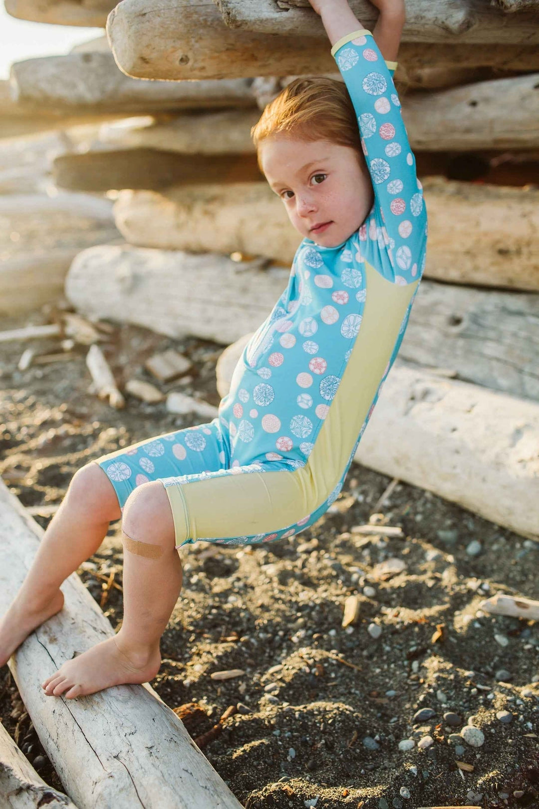 Poppy Onesie Rash Guard - Sand Dollar