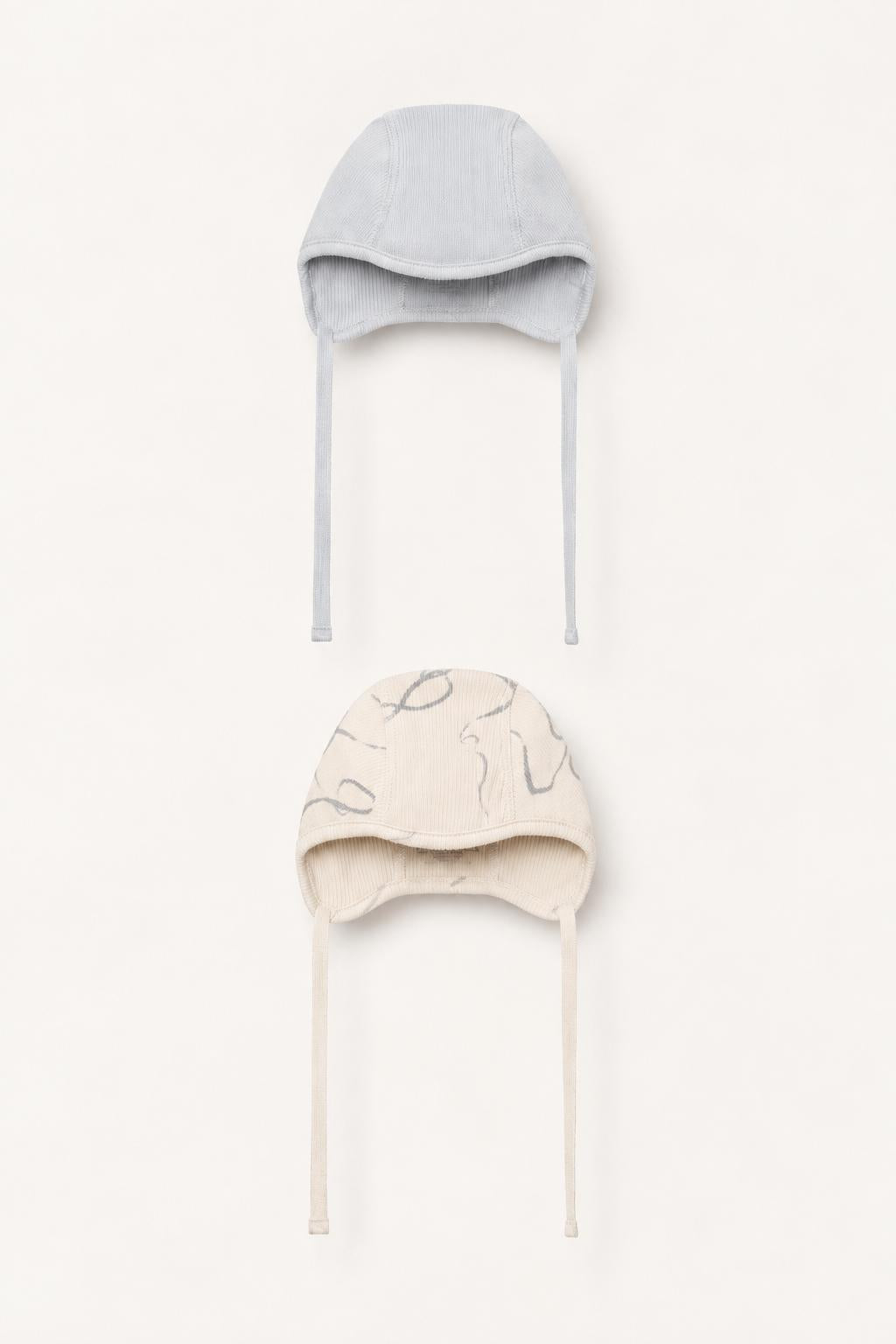 granelito Organic Baby Bonnet 2-Pack - Breeze + Light Blue