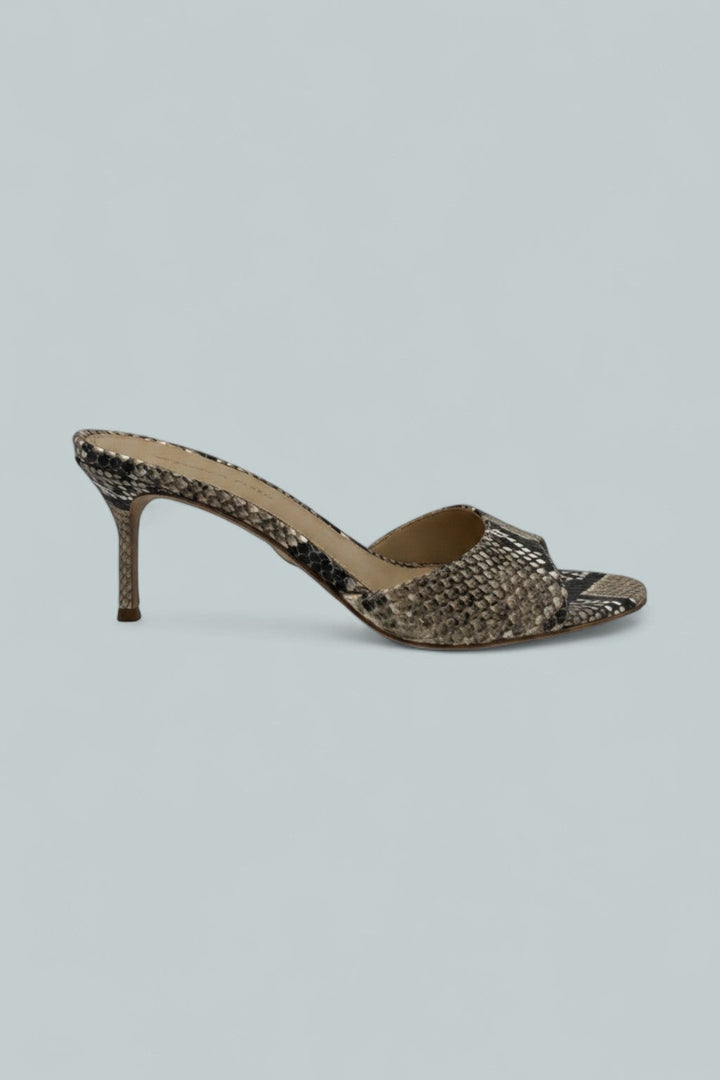 Tia Leather Sandal - Ecru Multi