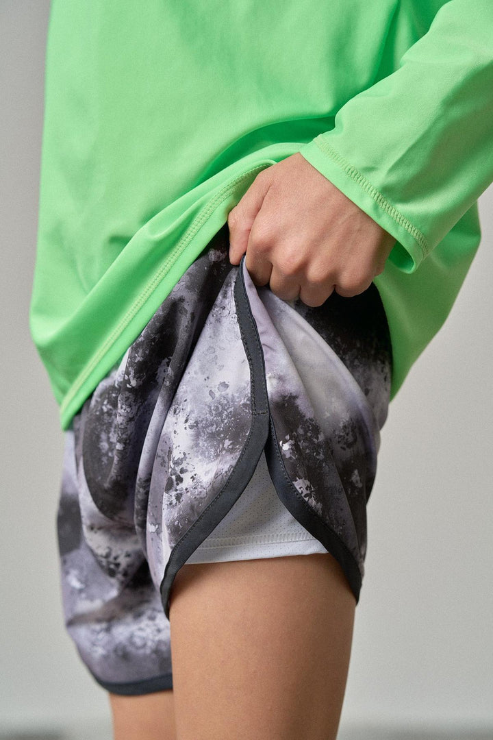 Boys Swim Short - Monochrome Watercolor